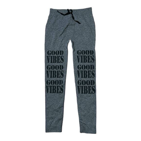 OPPA! Grey Leggings Good Vibes Gray Large / XL - Picture 1 of 5